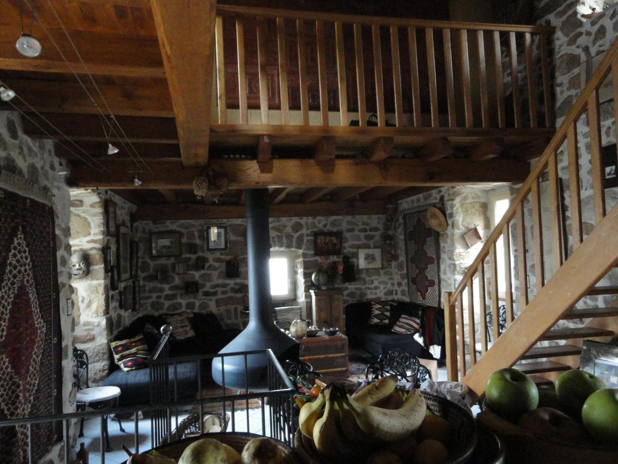 Chambre D'Hotes Au Creux Du Chambon Joyeuse Ruang foto